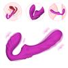 Realistischer Dildo Vibrator Strapless Strap on Slip Dildo Für Frauen Lesbisch Doppelkopf G-Punkt Stimulation Klitorisvibrator Sexspielzeug