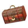 Wooden Lockable Jewelry Chest with Lock for Home Decoration Handmade Wooden Keepsakes Storage Organiser Antique Box