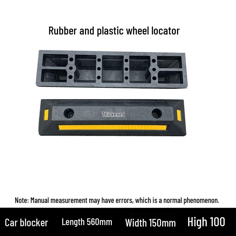 Rubber and Plastic Wheel Chock for Garage