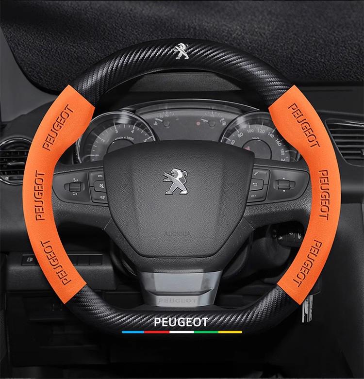 Car Steering Wheel Cover For Peugeot 106 107 108 206 207 208 301 307 308 406 407 408 508 607 2008 3008 4008 5008 GT RCZ Rifter