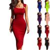 Rochie Maxi Bodycon Decolteu Bardot pentru Femei, Croială Slim Fit și Design care Urmărește Formele Șoldurilor