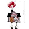 Kawaii Wall Key Holder Panda Bubu And Dudu Acrylic Keychain Hanger Cartoon Backpack Charm Key Ring Pendant Accessory Couple Gift