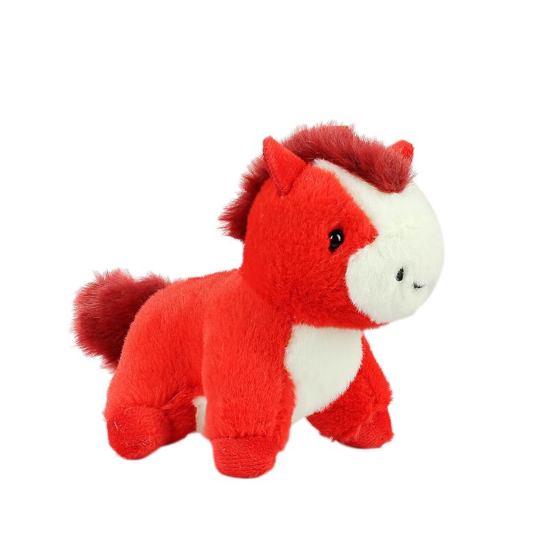 1Pcs Simulation Pony Pendant Cute Little Horse Doll Keychain Anime Stuffed Plush Toy For Children'S Birthday Christmas Gift