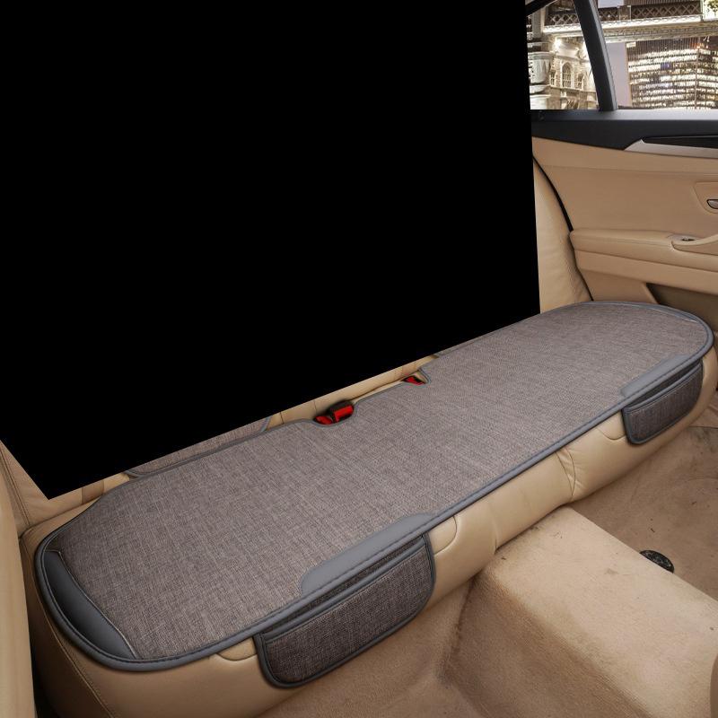 1Pcs Car Breathable Flax Seat Cover Four Seasons Universal Front Seats Protector Cushion Auto Interior Chair Protect Covers Kit