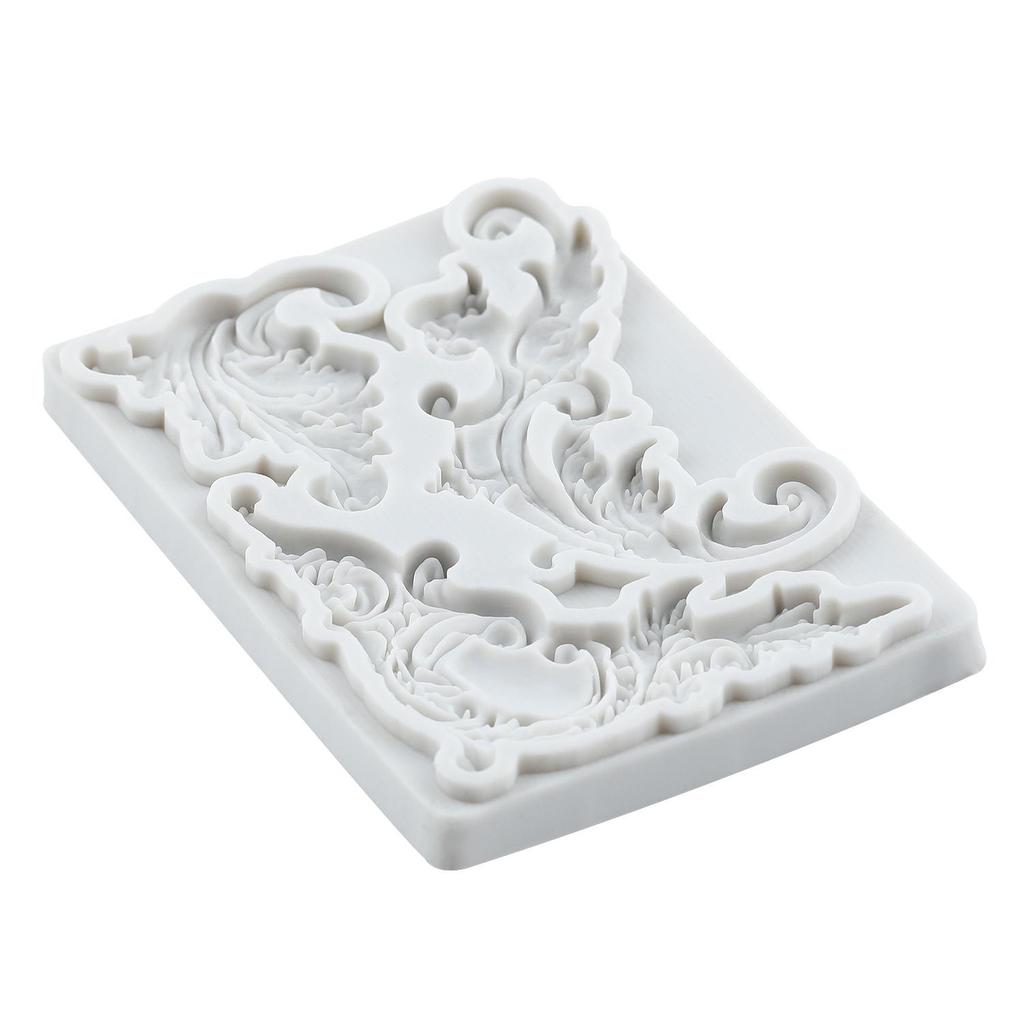 Baroque Silicone Molds Curlicues Scroll Lace Fondant Mold Cake Decorating Tools Cupcake Topper Candy Chocolate Gumpaste Mold