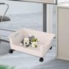Storage Box Organizer Toy Storage Bin with Removable Wheels Multifunctional
