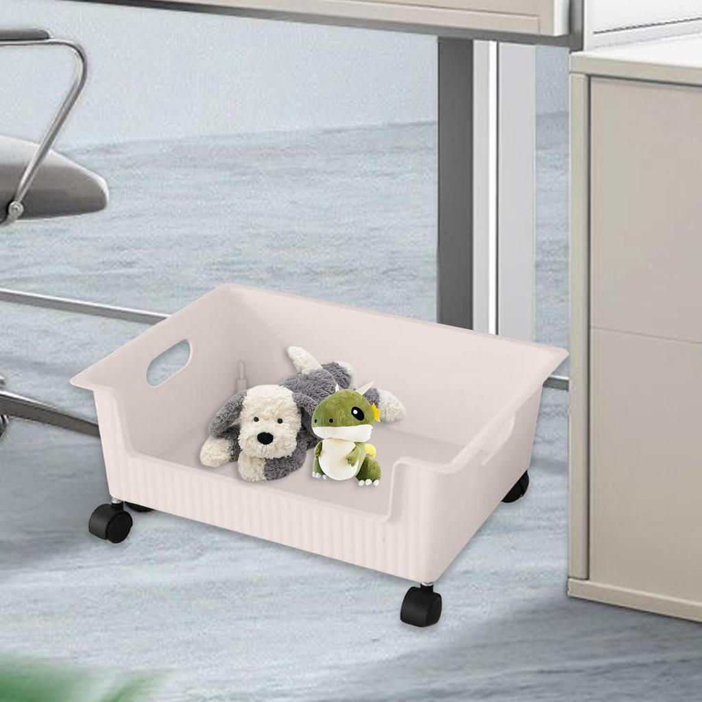 Storage Box Organizer Toy Storage Bin with Removable Wheels Multifunctional