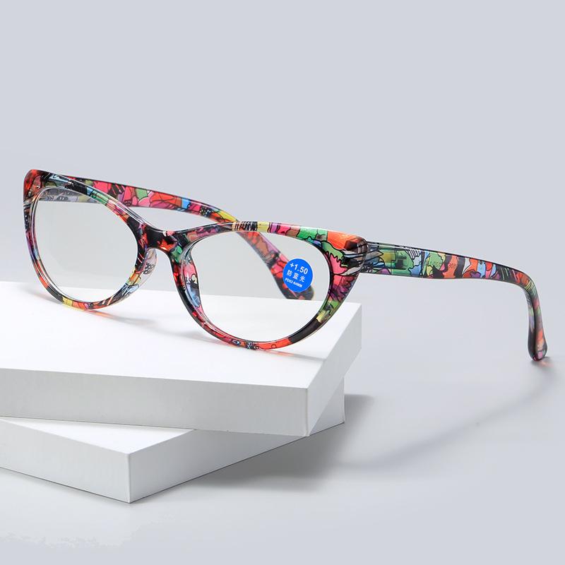Printed  Fashion Woman Floral Frame Reading Glasses