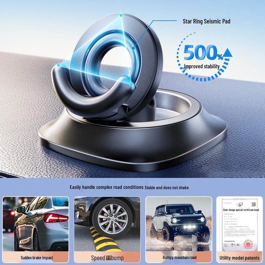 2026 Rotatable Foldable Car Console Phone Holder with Customizable Logo