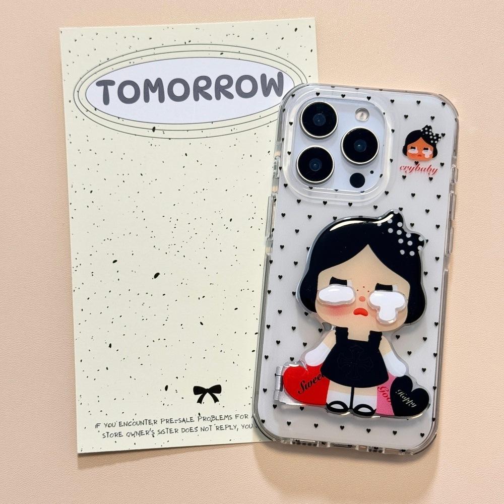 Personalized three-dimensional bracket crying baby doll mobile phone case for iPhone11 Apple 11 all-inclusive anti-drop protective case 11