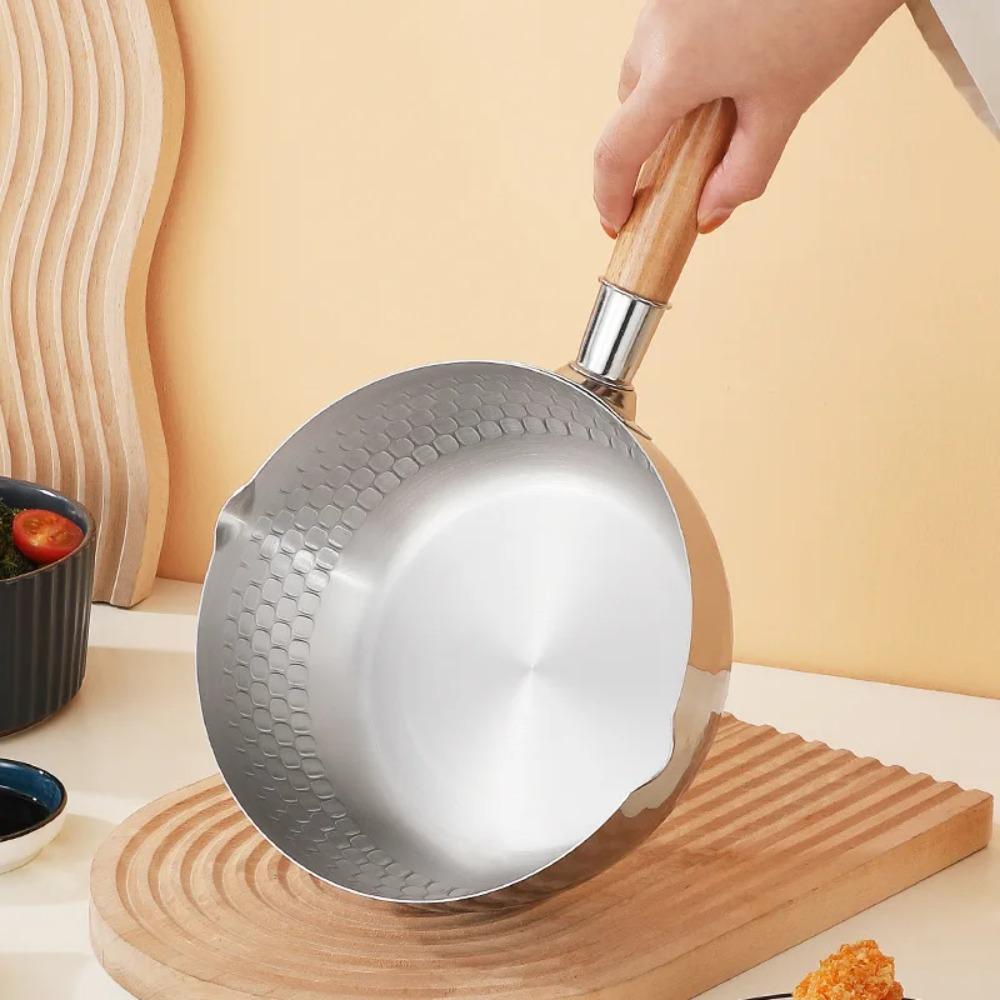 Non-Stick Snow Pan Uncoated Soup Pot Kitchen Utensils Saucepan  Noodles