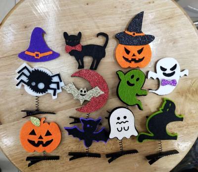 Halloween Haarnadel Kürbis Geist Schädel Schnalle Kopfschmuck Festliche Artikel Abschlussball Party Requisiten Kleine Geschenke
