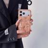 Retro Pattern Card Holder Case with Wrist Strap for iPhone 14/13/12/11 Apple 17/16/15 PROMAX