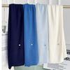 High-Quality Solid Color Women's Shawl: Versatile Spring/Autumn Outerwear, Decorative Knotting, Warm Neck Protection Scarf