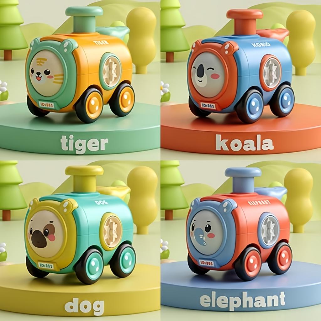 4Ppcs Press and Go Car Toys Racing Cars, Play Vehicle Set, Push Go Friction Car Toys for Birthday Christmas Gifts