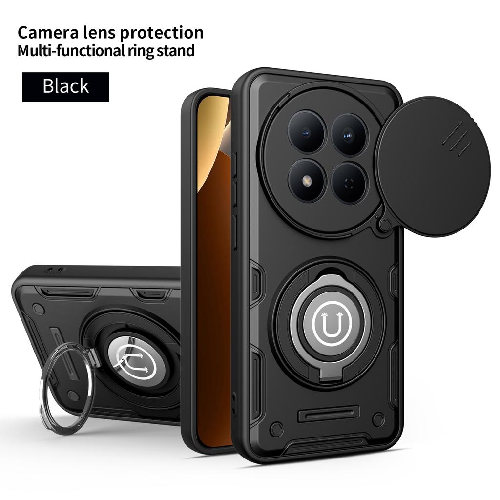 Etui do Redmi Note 15 Pro 5G Pokrowiec do Redmi Note15 Pro 5G Magnetyczne Pancerne Etui z Uchwytem Pierścieniowym Odporne na Wstrząsy Pokrowiec do Ładowania Bezprzewodowego