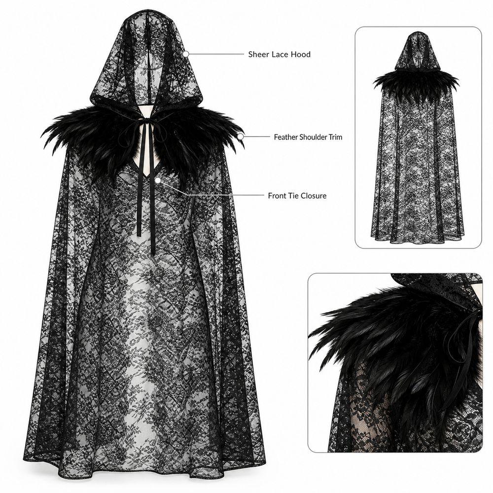 Lace-up Overcoats Vintage Cosplay Costume New Design Costume Cape