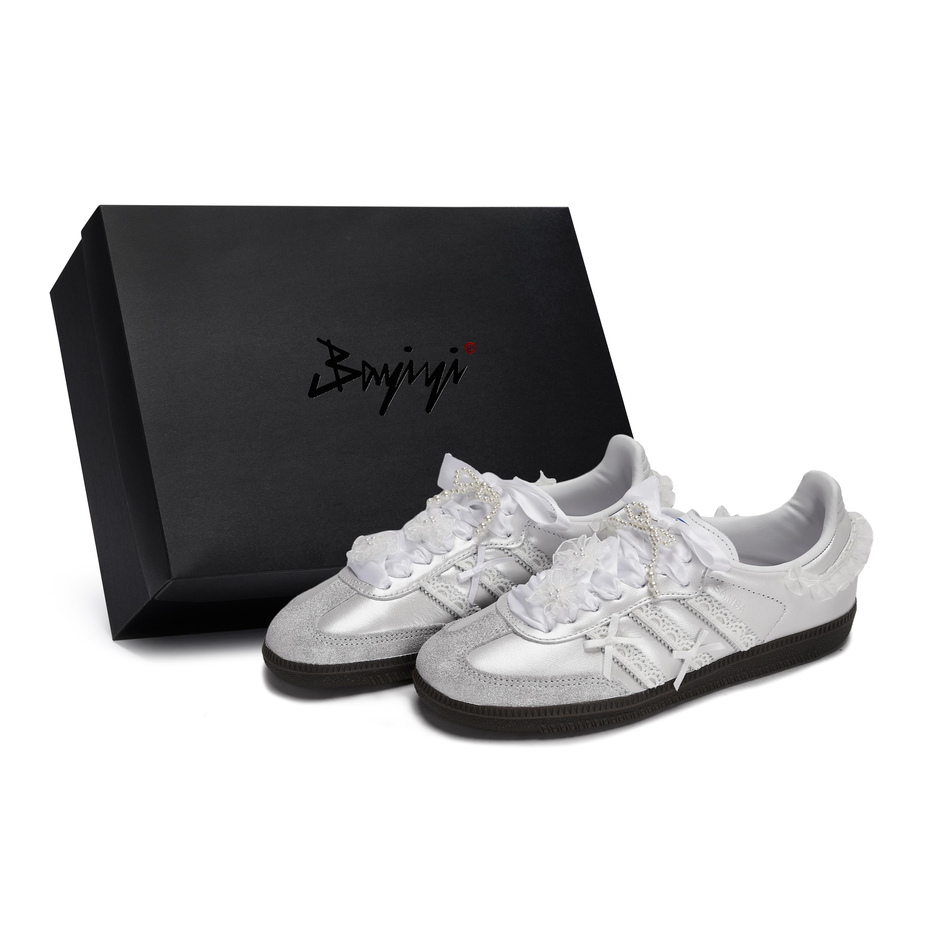 

Adidas Originals SAMBA OG 811 Manufacturing, Moon Shadow Ballet, Special Shoe Box Low top Skateboard Shoes Unisex B75806(Team80-S-BOX) 36