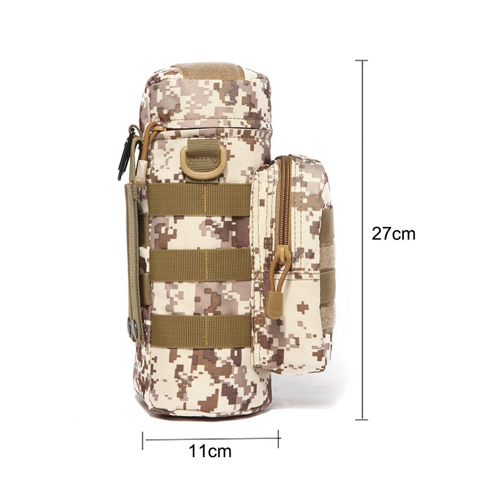 Tactical Molle Water Bottle Bag Portable Lantern Protective Pouch Outdoor Camping Hiking Fishing Tactical Hanging Bottle Pouch