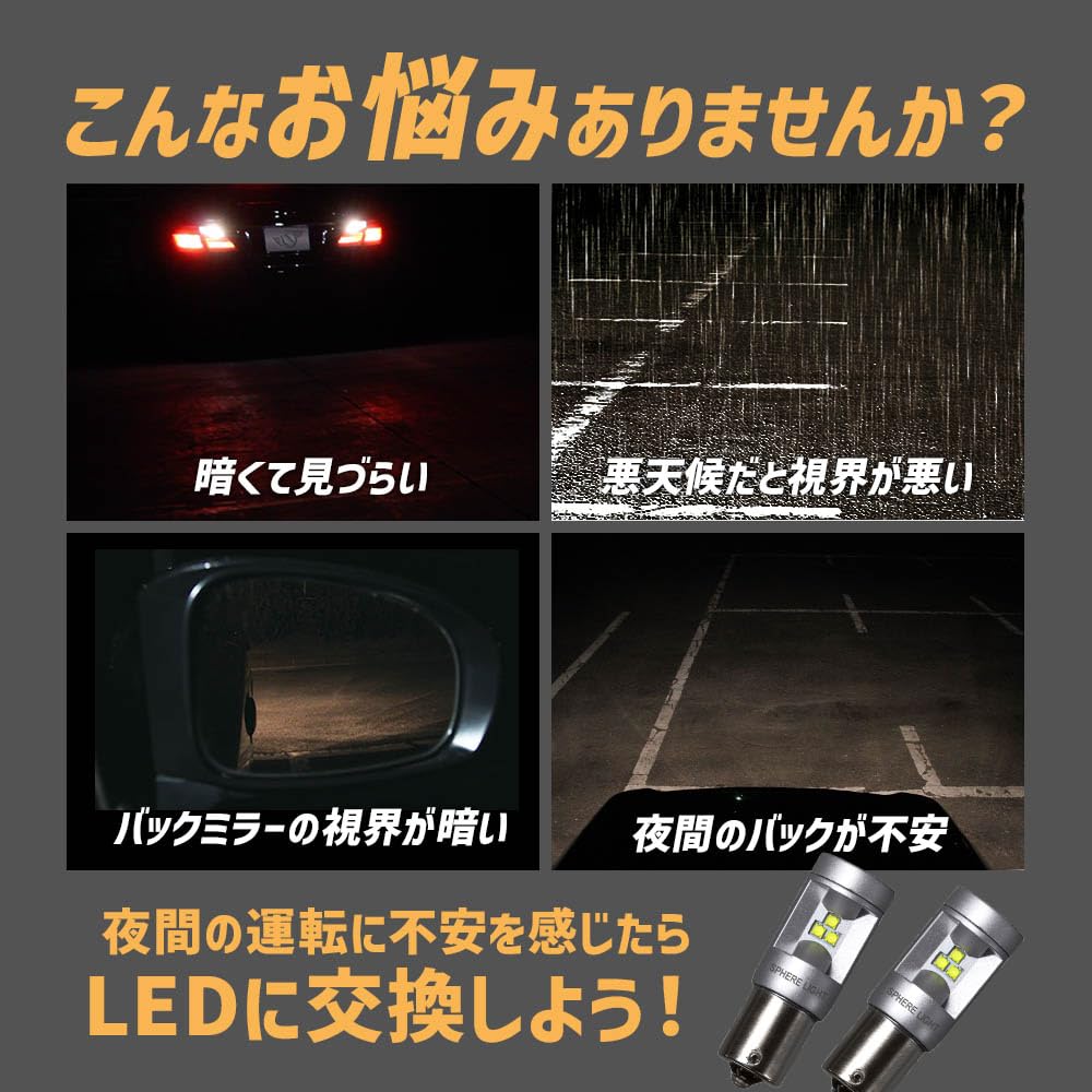 Spherelight SBVT16 Back Lamp Dedicated LED Sun Bag T16 6000K (White) 1 Piece 1000lm