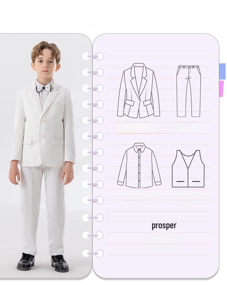 Kinder Herfst/Winter Mode Pak Set: Jongens Piano Optreden & Bruidsmeisje Bruiloftskleding