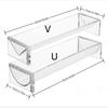 1/2Pcs Clear Cracker Serving Tray U/V Shape Cookie Display Stand Snack Serving Tray  Picnic