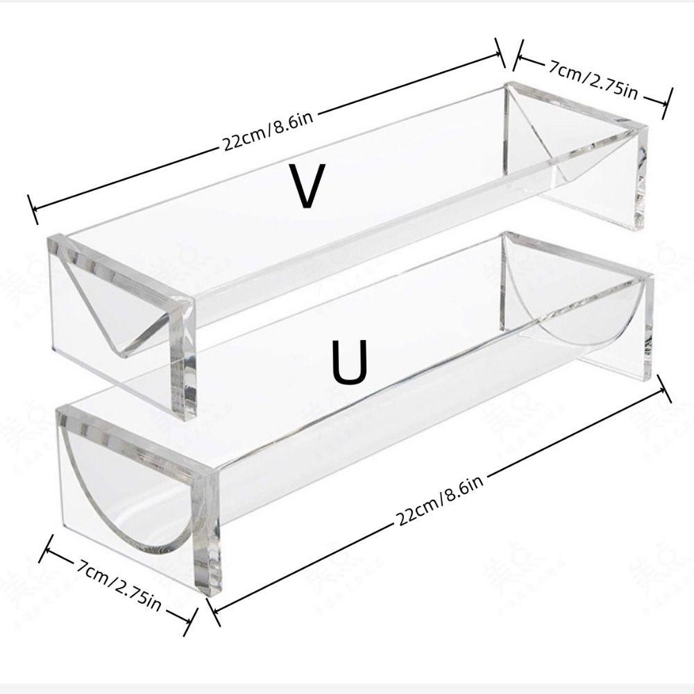 1/2Pcs Clear Cracker Serving Tray U/V Shape Cookie Display Stand Snack Serving Tray Picnic