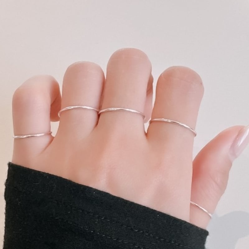BEFORE MOONRISE [Silver 925] Classic Solid Rings SR1 - 5pcs
