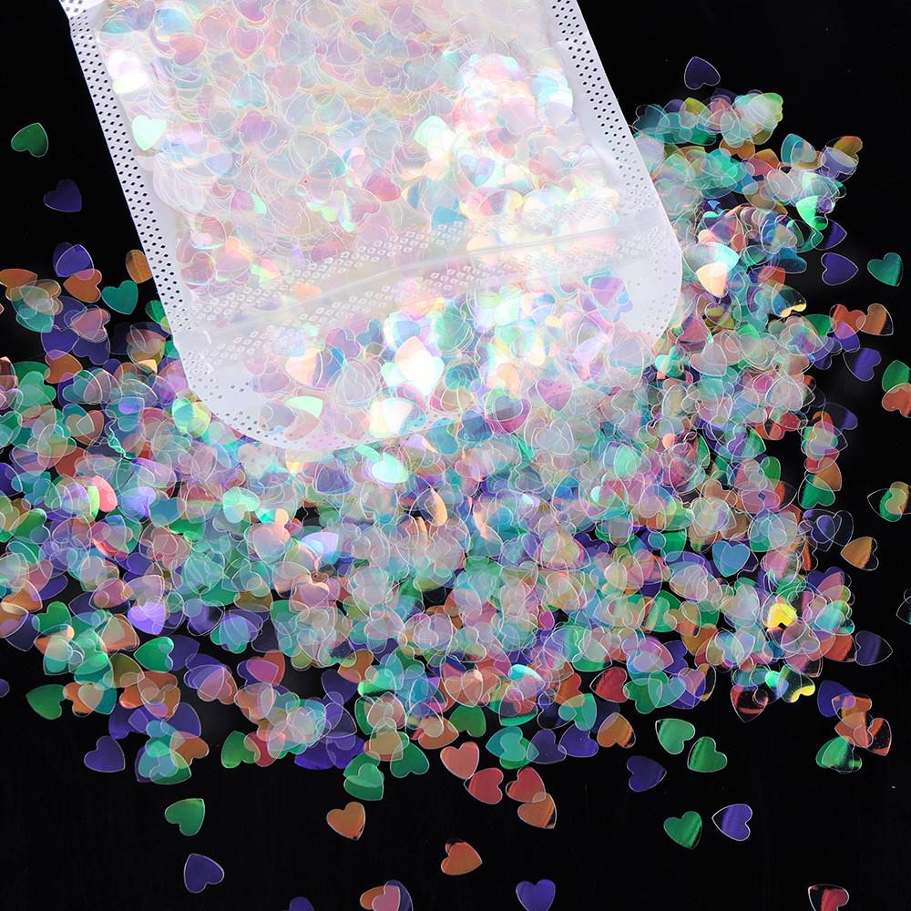 Blue Light Irregular Sequin Flakes for DIY Nail Art and Jewelry