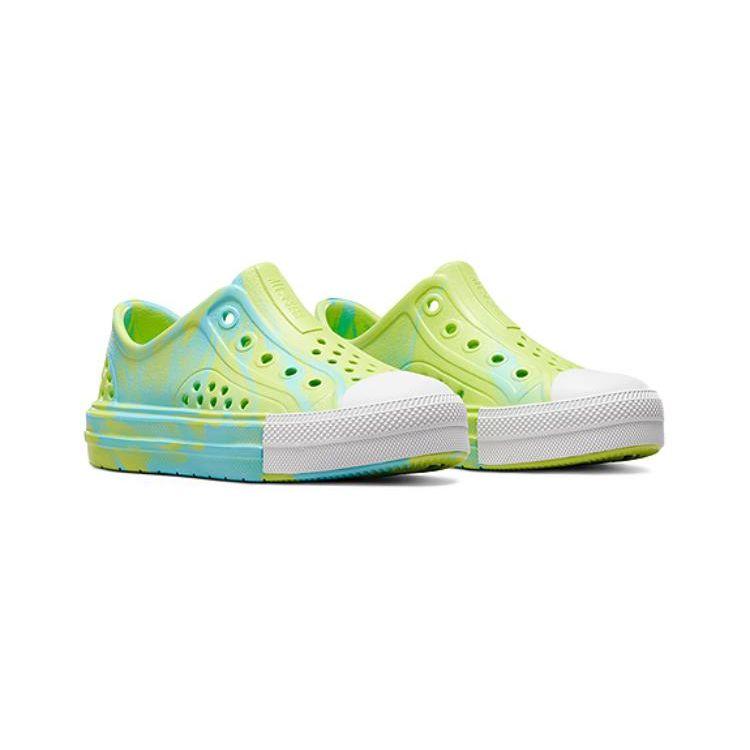 Converse נעלי סניקרס לילדים צ'אק טיילור אול סטאר פליי לייט CX נמוכות PS טריפל ציאן סליים ירוק סליים-לבן בהיר A07420C