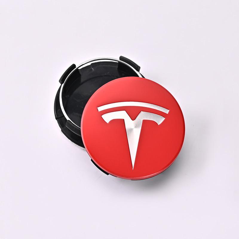 56mm Dekorative Radnabenkappen mit Mittelkappe & Modifizierter Schraubenkappe für Tesla Model Y/3/X/S
