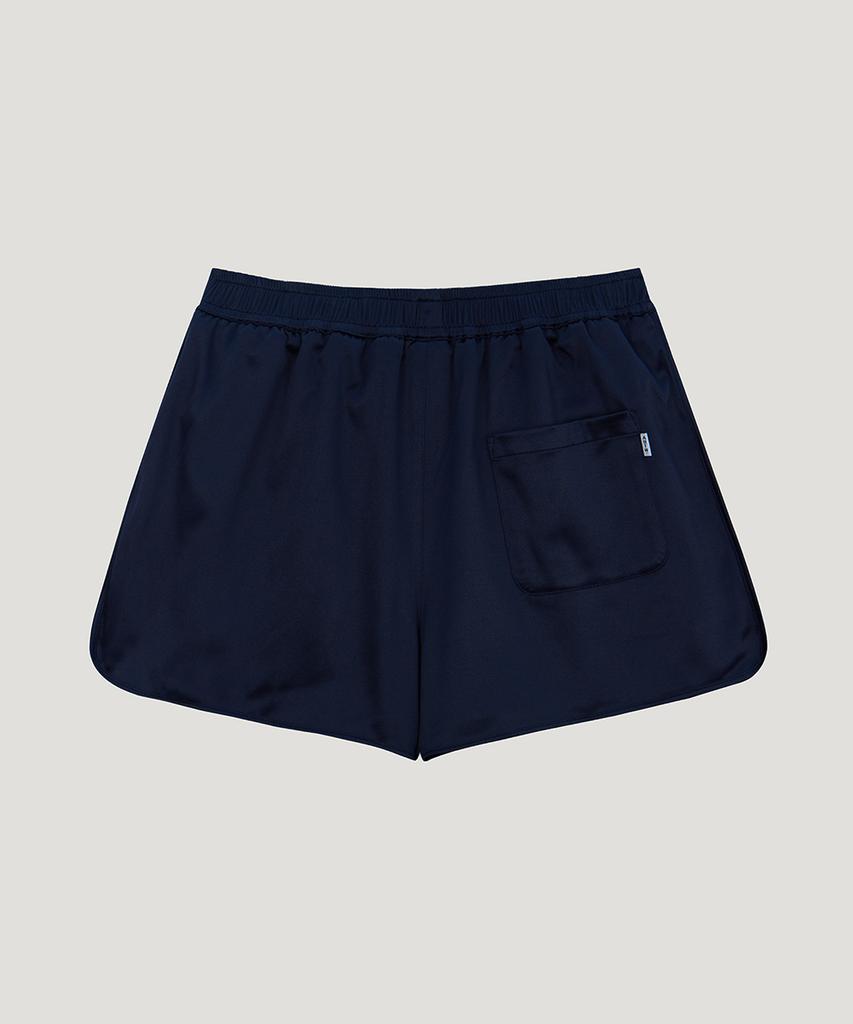 Eosseu Color Block Satin Training Shorts (Navy)