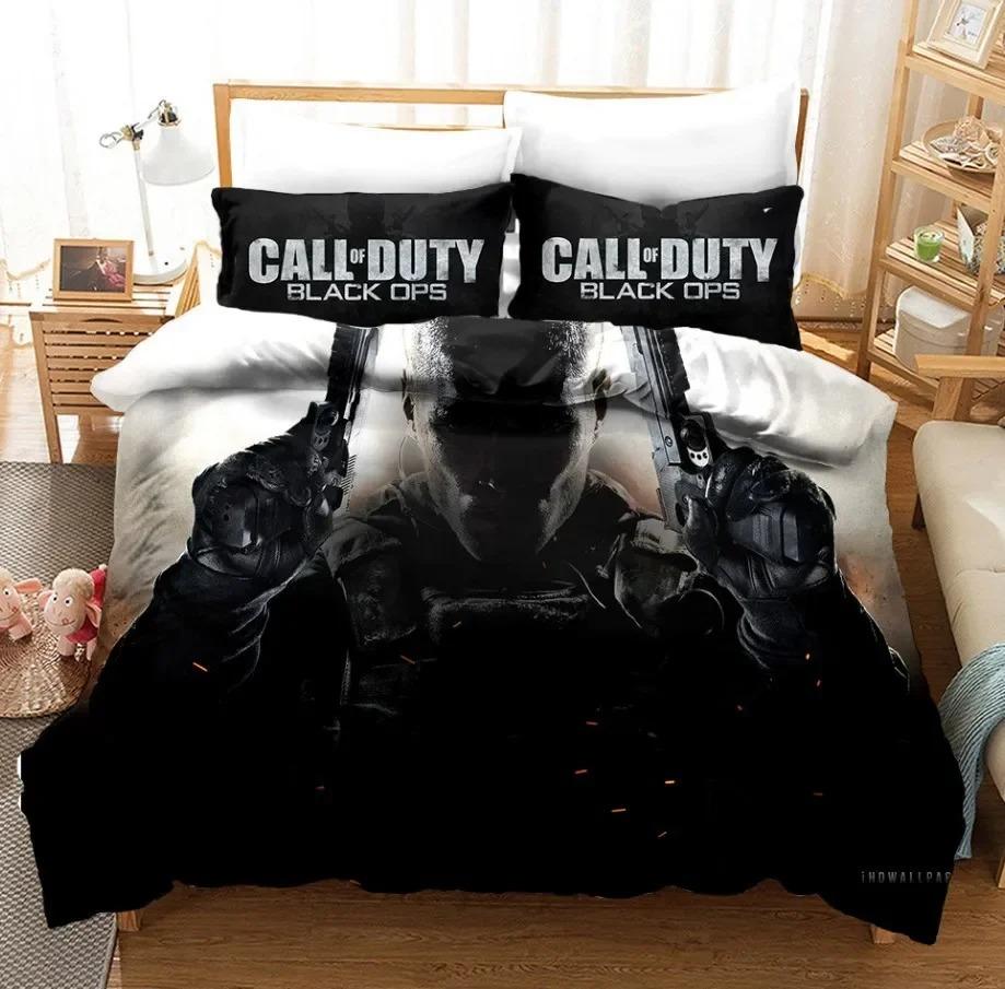 Drukowany w 3D Zestaw pościeli Call Of Duty Kołdra i poszewka na poduszkę do domu