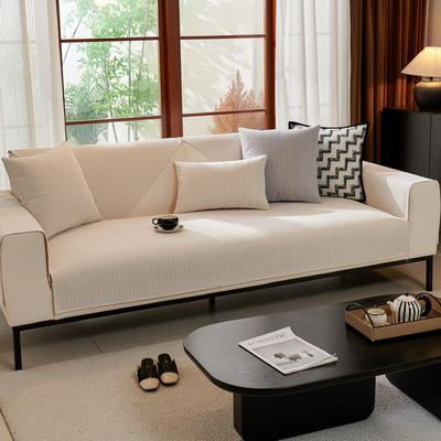 Nuovo Cuscino per Divano Francese di Lusso Leggero, Copricuscino Universale Antiscivolo per Tutte le Stagioni, Tessuto Copridivano di Lusso Leggero