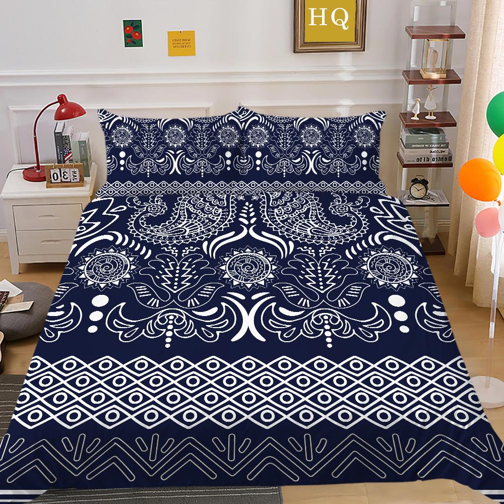 Set Biancheria da Letto con Stampa Boemia 3D Misura King Poliestere Biancheria da Letto Moda Teenager Alta Qualità Tessili per la Casa