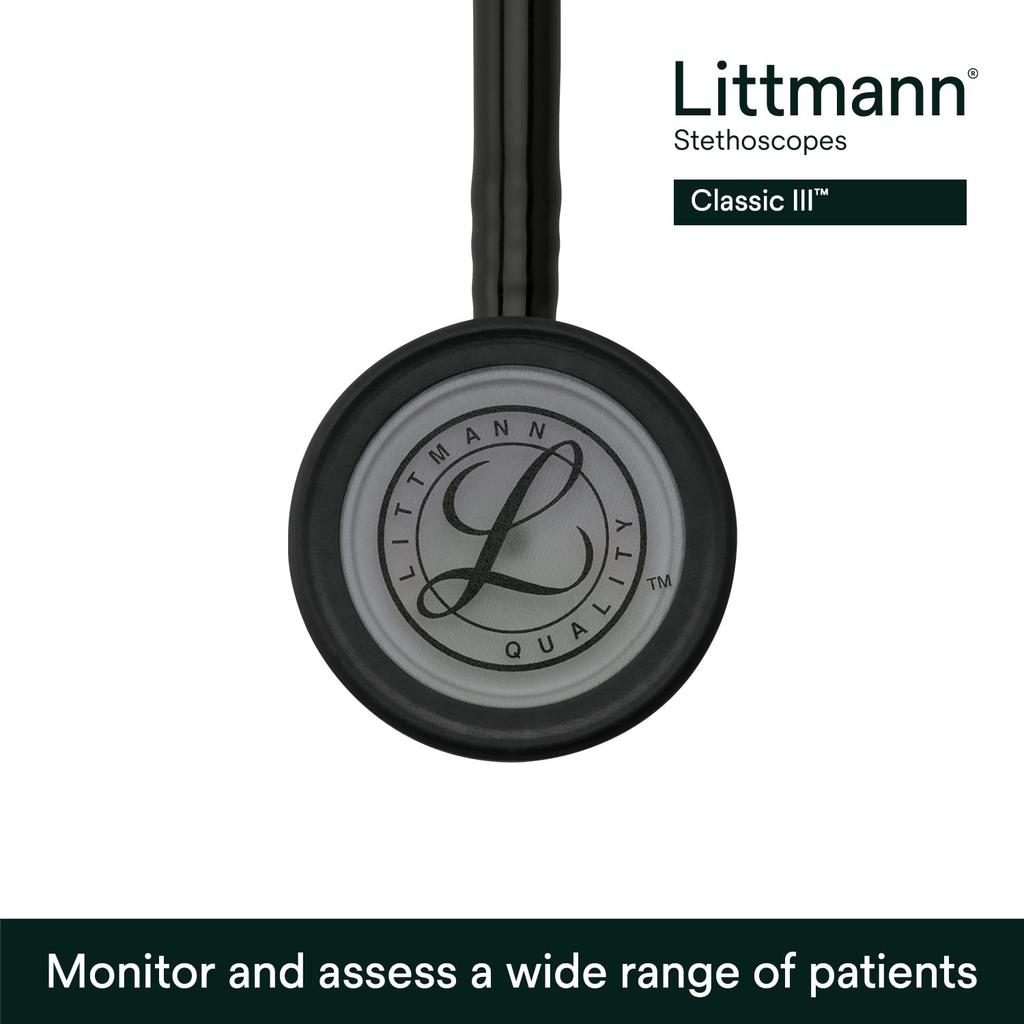 Littmann Classic III 5811 Stethoscope (Black/Smoke E)