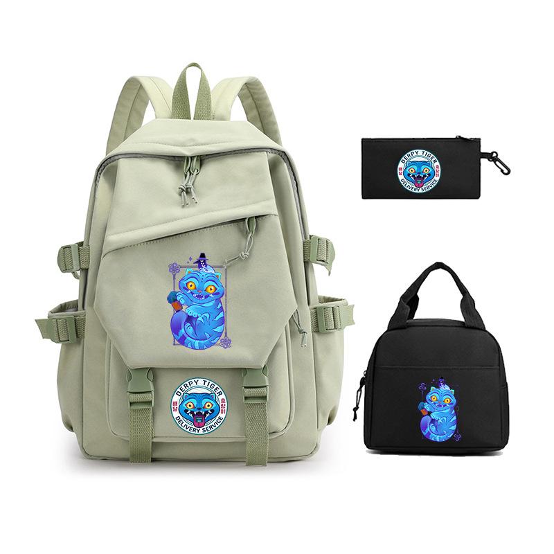Demon Hunter Girl Group has the same peripheral cartoon printing children's backpack lightweight primary and secondary school schoolbag