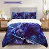 Mythical Beast Stormy Sky Bedding (1 * Duvet Cover + 2 * Pillowcase, Without Core) 2D Flat Bedding Set Duvet Cover and Pillowcase Soft and Comfortable