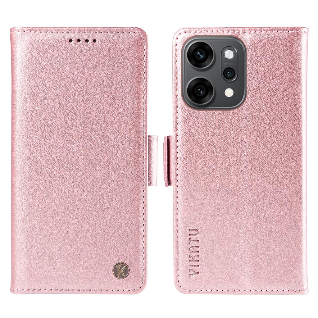 For Oppo Reno14 Pro 5G (China)/Oppo Reno14 Pro 5G (Global) Wallet Phone Case YIKATU YK-003 Leather Stand Cover