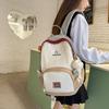 Outdoor couple backpack versatile new color large capacity contrasting color travel backpack student bag