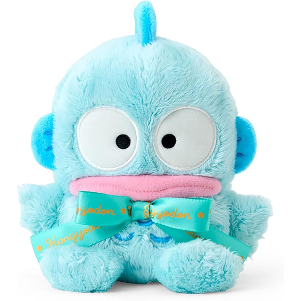 Sanrio Hangyodon Plush Toy Character Award Edition Logo Ribbon Age 3 and Up 747467