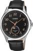 CASIO Standard Moon Phase Analog Watch Round Face Black Leather Band Black [Casio] Men's MTP-M110L-1AV (Overseas Model)