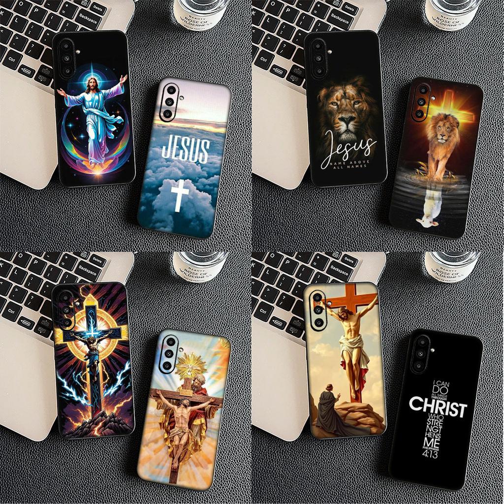 Cover for Motorola Moto Edge 50 30 One Fusion 40 neo Ultra Pro 20 Lite G50 G85 G84 E15 E14 Phone Case God Jesus Judah Cross