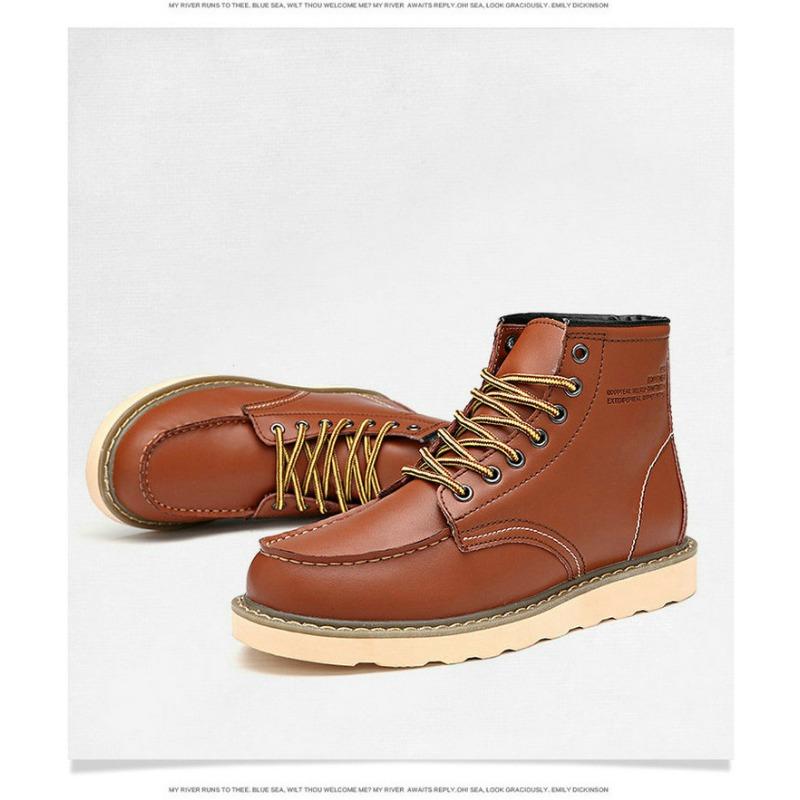 Stiefel Herren Casual High Top Schuhe Paar Arbeitsstiefel Große Schädel Schuhe