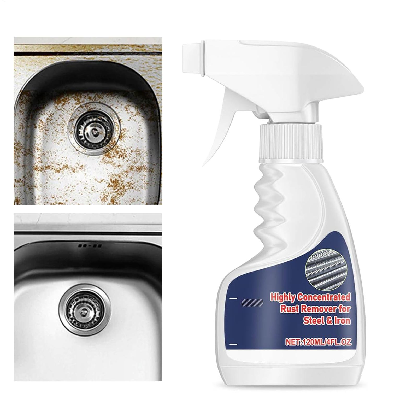 Heavy-Duty Metal Rust Remover Gentle Portable Rust Remover Spray Powerful Metal Rust Remover Car Maintenance Cleaning 120ml