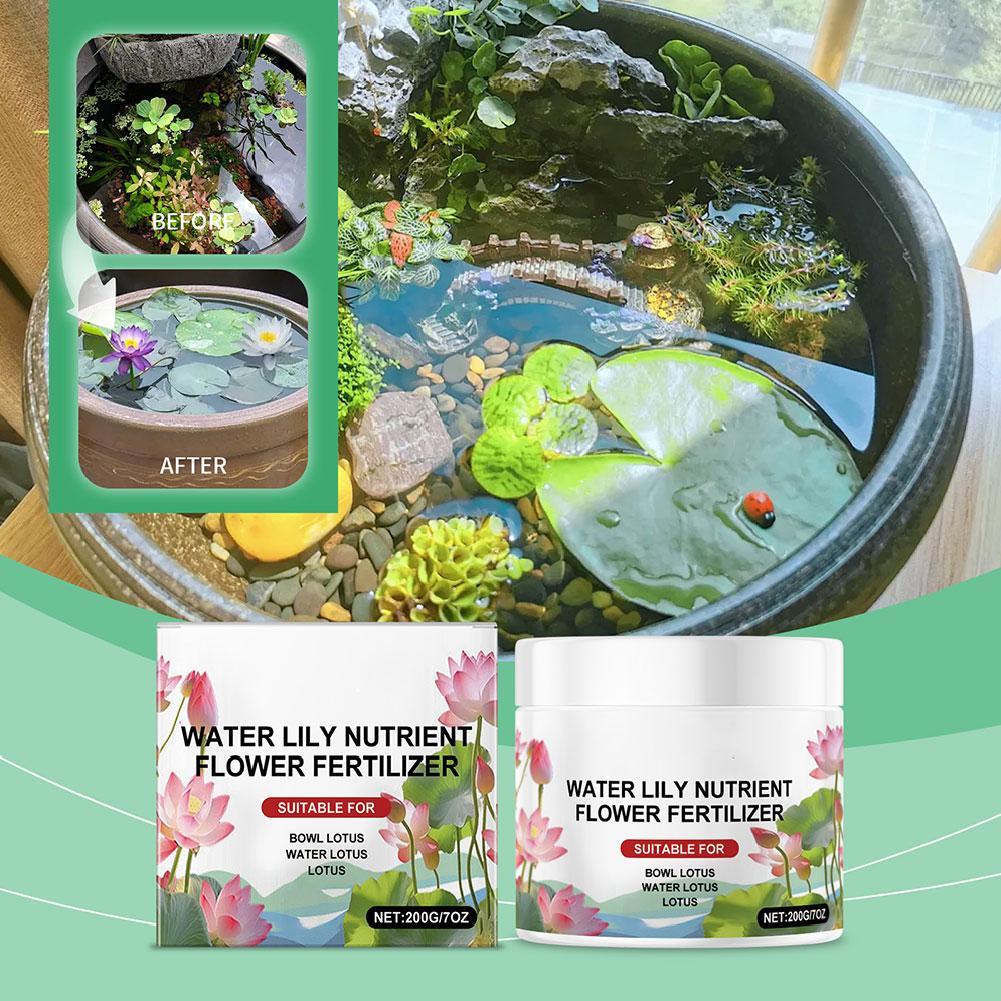 200g Tazón Loto Explosiones Agua Solución Nutriente Especial Promueve Floración Fertilizante Fertilizante Hidropónico Para Agua Li W8V4