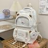 School Bag Female Ins Mori Cute Bear Earache Bag Junior High School High School Student Large Capacity Computer Backpack