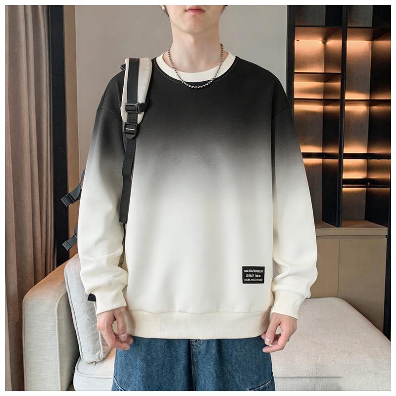 Men S Loose Long Sleeve Pullover Sweatshirt For Young Men