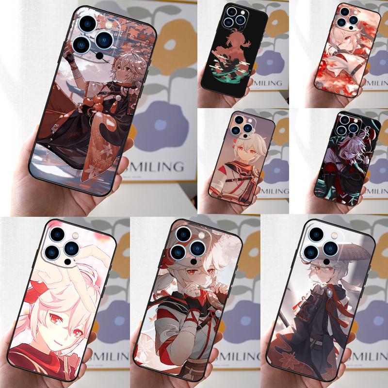 Kazuha Genshin Impact Game Phone Case For iPhone 16 15 14 Plus 13 12 11 Pro Max Mini X XR XS Max 7 8 Soft Cover
