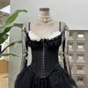 Buckle Lace Flower Camisole Bowknot Suspender Vest Elegant Lace Corset  Travel